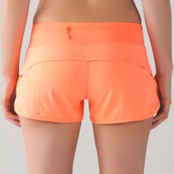 Lululemon Speed Short Filtered Orange - Picture 2 of 9